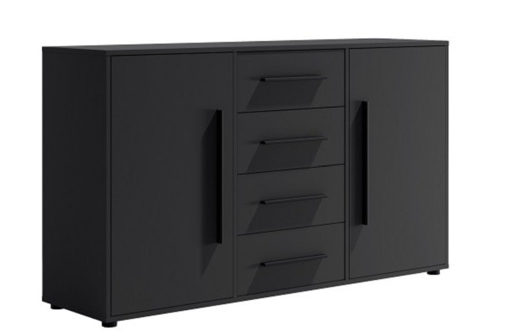 Kast MAXIONE K2D4SZ zwart /NIEUW, Ophalen, 100 tot 150 cm, Nieuw, 25 tot 50 cm
