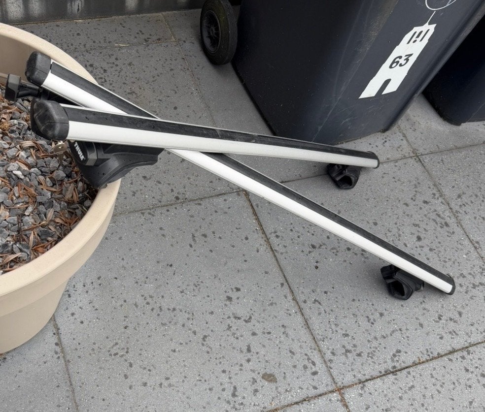 Thule dakdragers voor auto's met open dakrail, Auto diversen, Ophalen of Verzenden, Gebruikt