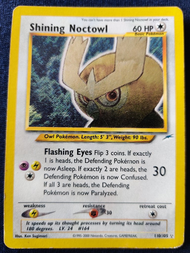 Shining Noctowl Holo - Neo Destiny 110/105 - Excellnt, Ophalen of Verzenden, Nieuw