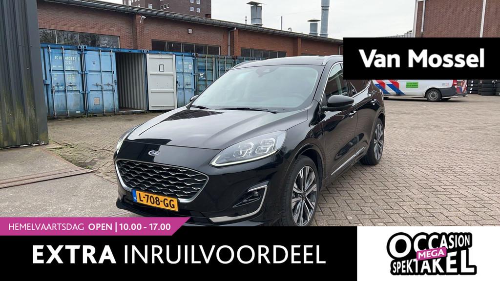Ford Kuga 2.5 PHEV Vignale AUTOMAAT | PANORAMADAK | LEDER |, 12 maanden, 14 kWh, Gebruikt, Euro 6