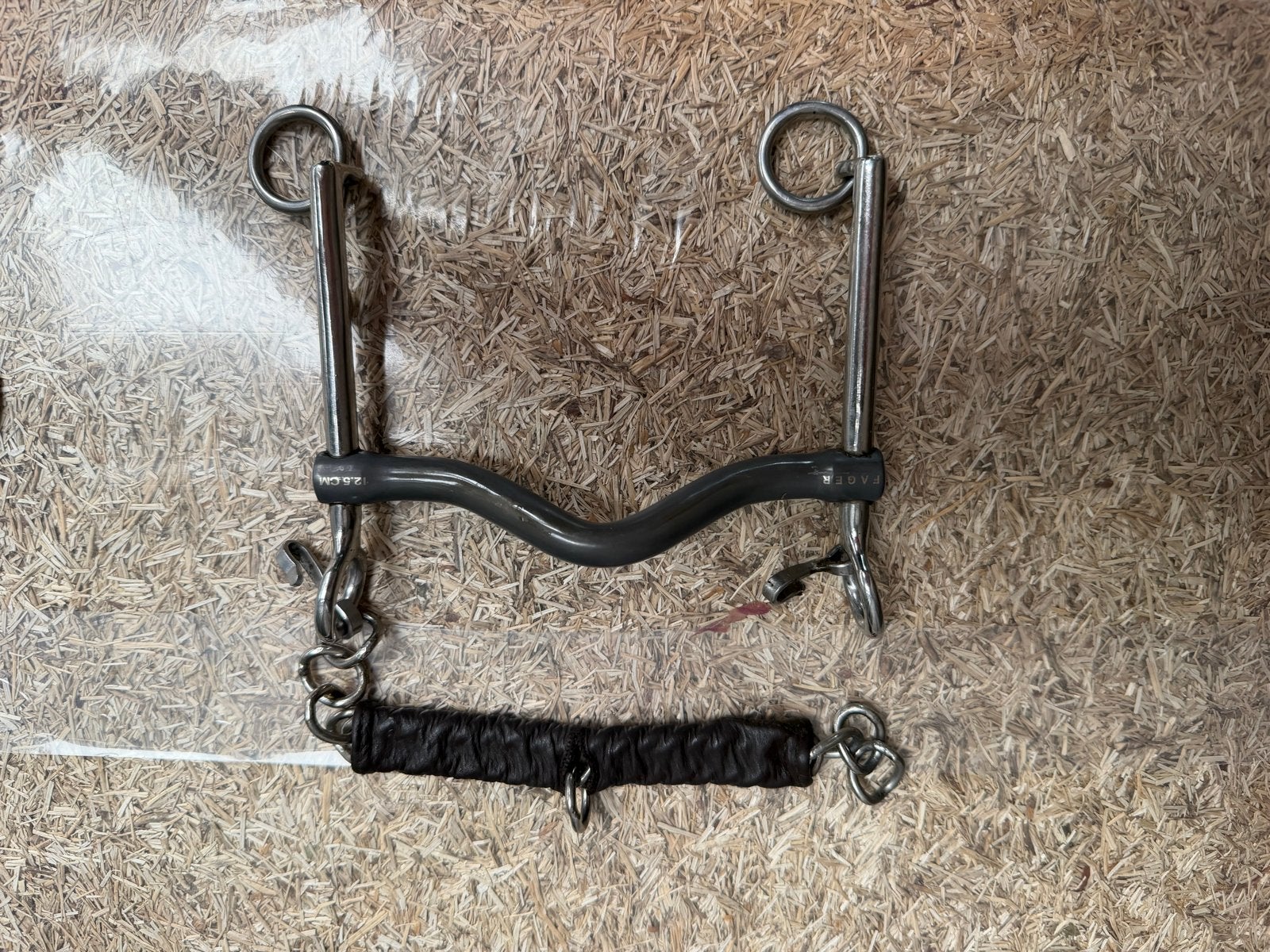 Fager bitje stang gebogen 12.5 cm, Dieren en Toebehoren, Ophalen of Verzenden, Zo goed als nieuw, Dressuur