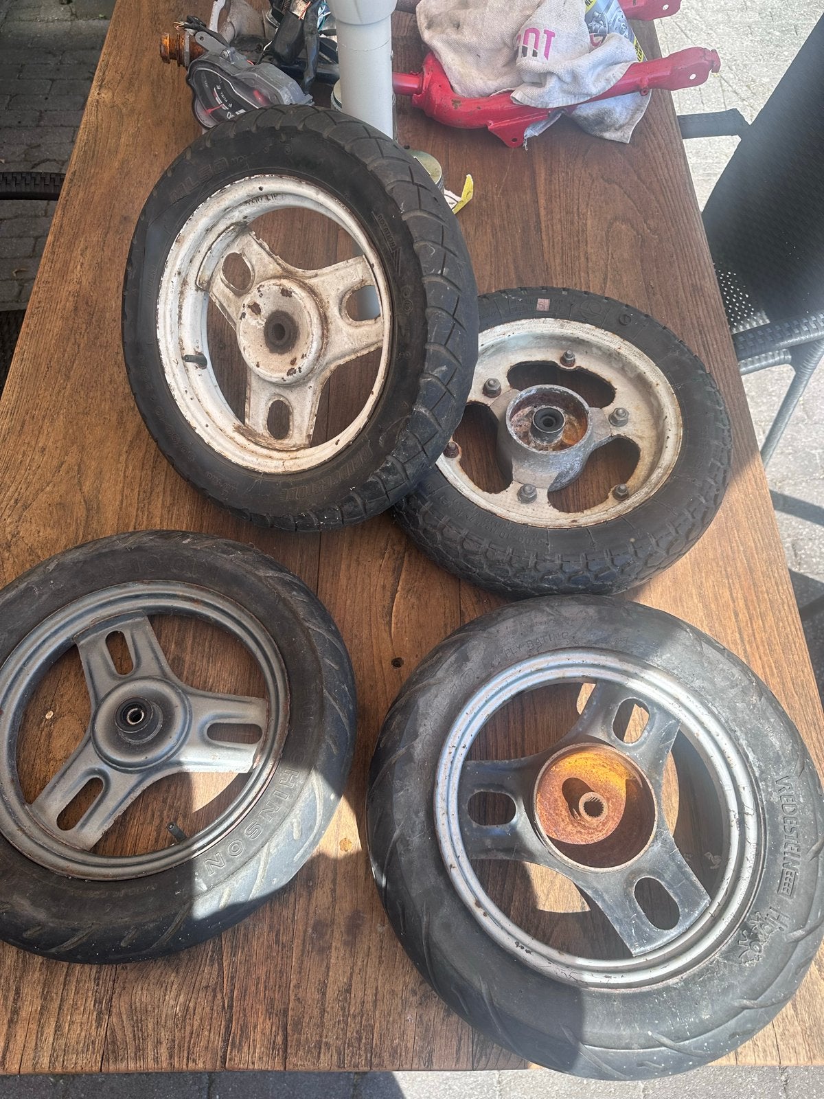 Diverse 10 inch 3 spaaks velgen, Ophalen of Verzenden, Gebruikt, Overige typen, Overige merken