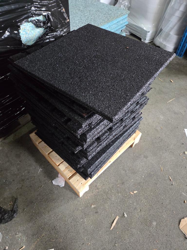 Granuflex tegels zwart 50x50x2.5 cm (40 stuks / 7,5 m2), 60 cm of meer, Keramiek, Nieuw, Minder dan 5 m²