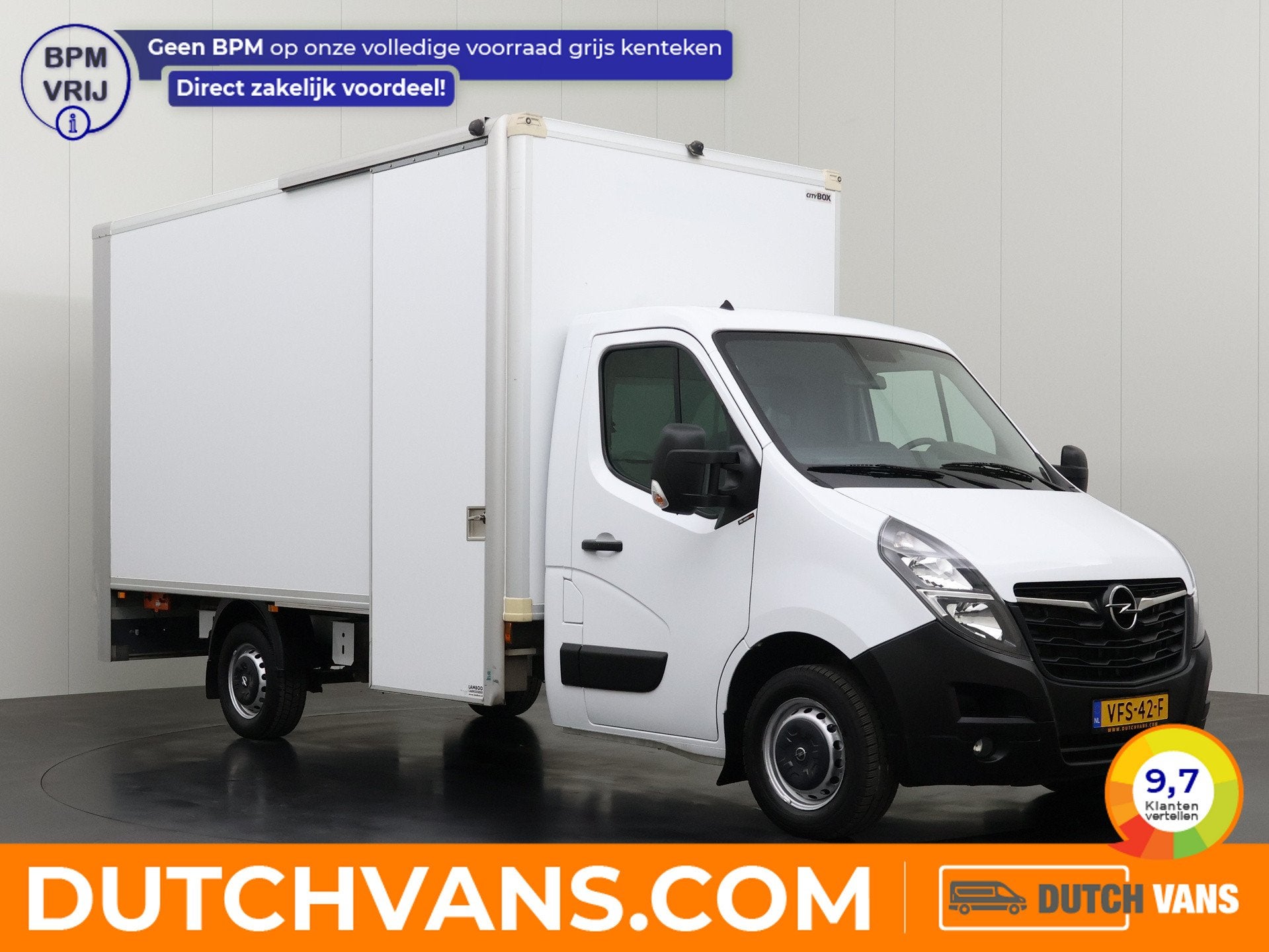 Opel Movano 2.3Turbo 150PK Bakwagen+Laadklep | 1080Kg Laadve, Voorwielaandrijving, Gebruikt, 4 cilinders, 150 pk