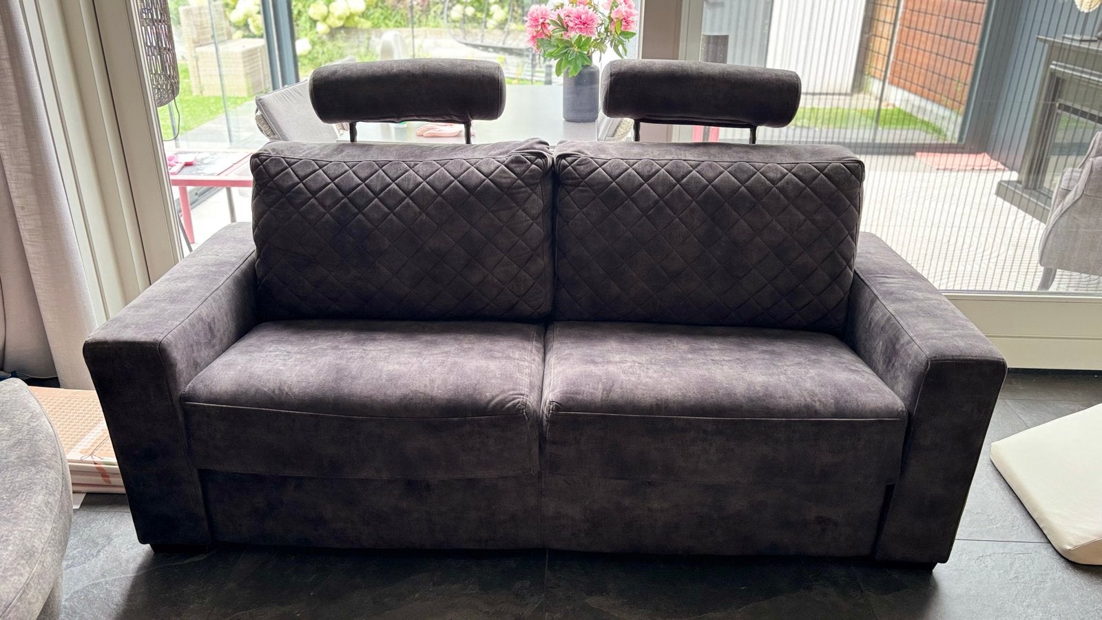 Urban Sofa Auxere bank met hoofdsteunen - Zo goed als nieuw, Ophalen, Driepersoons, 75 tot 100 cm, Zo goed als nieuw