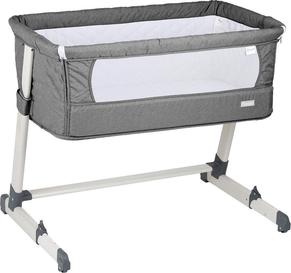Comfortabel Co-Sleeper Wiegje - Grijs van babyGo, Ophalen, Gebruikt, Wieg