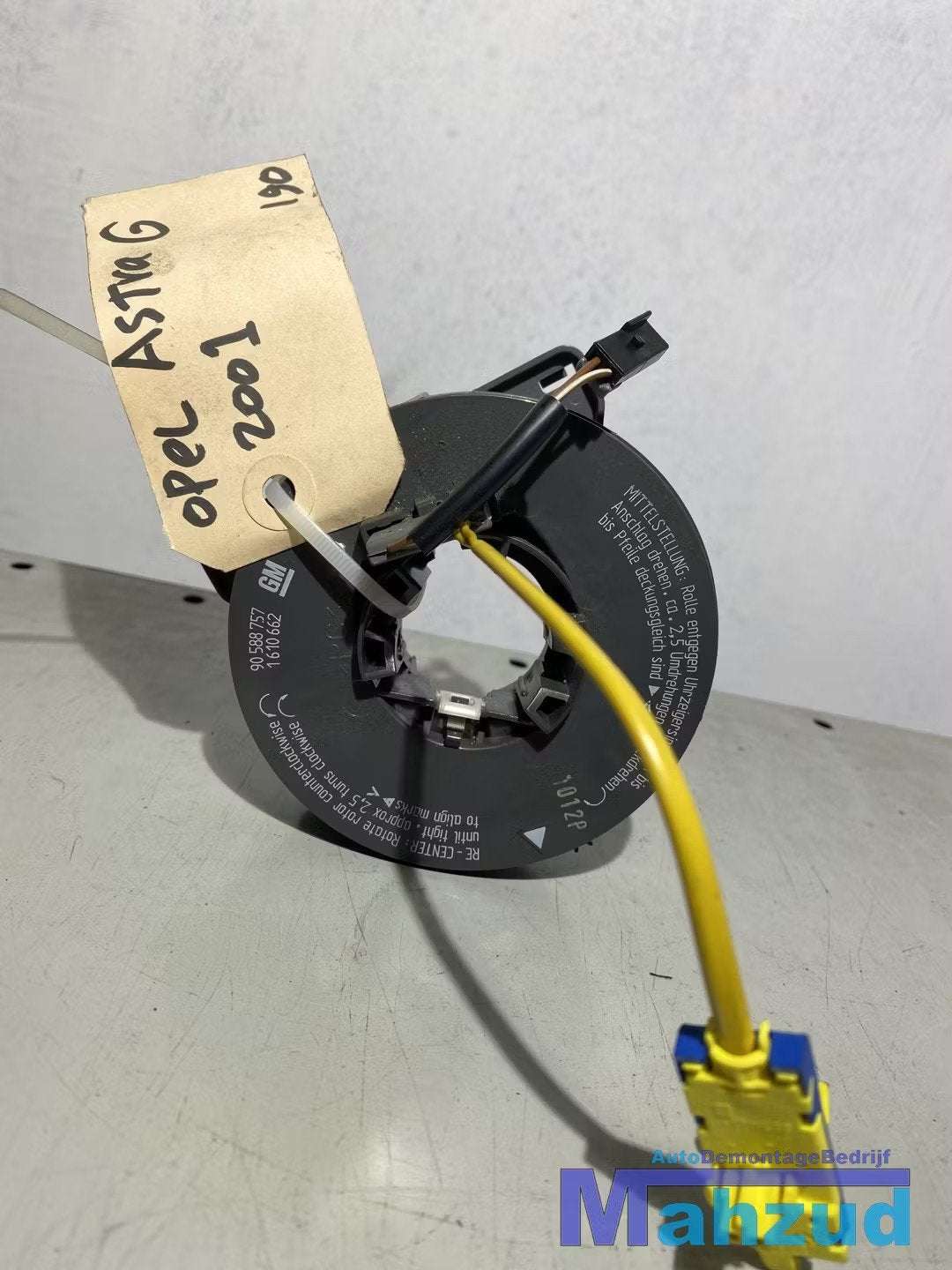 OPEL ASTRA G Klokveer airbagring sleepring 905887575 1610662, Gebruikt, Opel Automobile GmbH, Ophalen of Verzenden, Kontakt@opel-infoservice.de