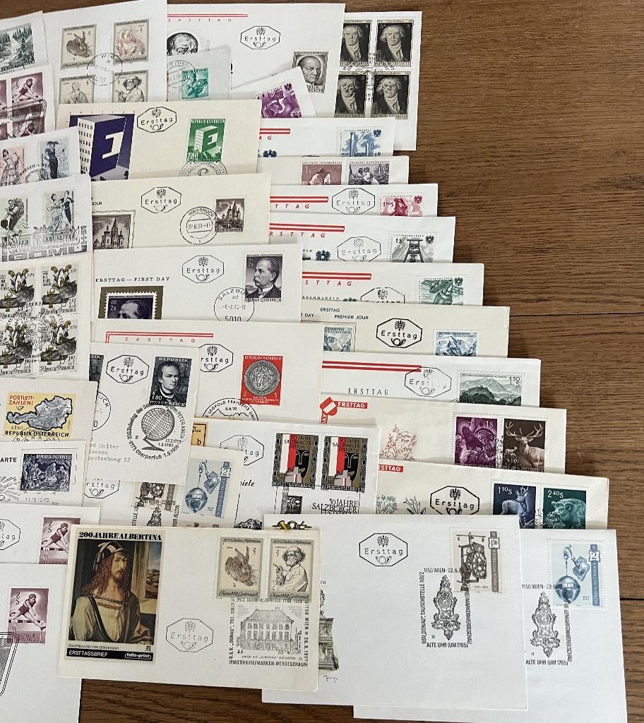 Oostenrijk grote colectie 1e dag enveloppen, Postzegels en Munten, Postzegels | Volle albums en Verzamelingen, Ophalen of Verzenden