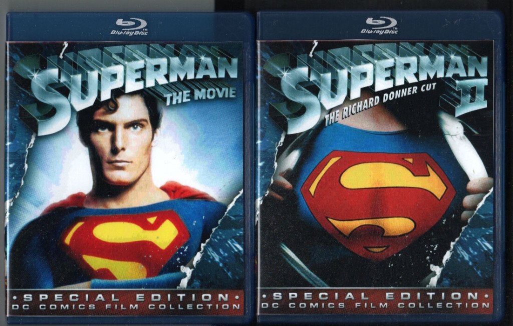 The Superman Collection 1+2+3+4+Returns Blu-ray LEES! UKsub!, Cd's en Dvd's, Gebruikt, Ophalen of Verzenden, Blu-ray, Filmcollectie