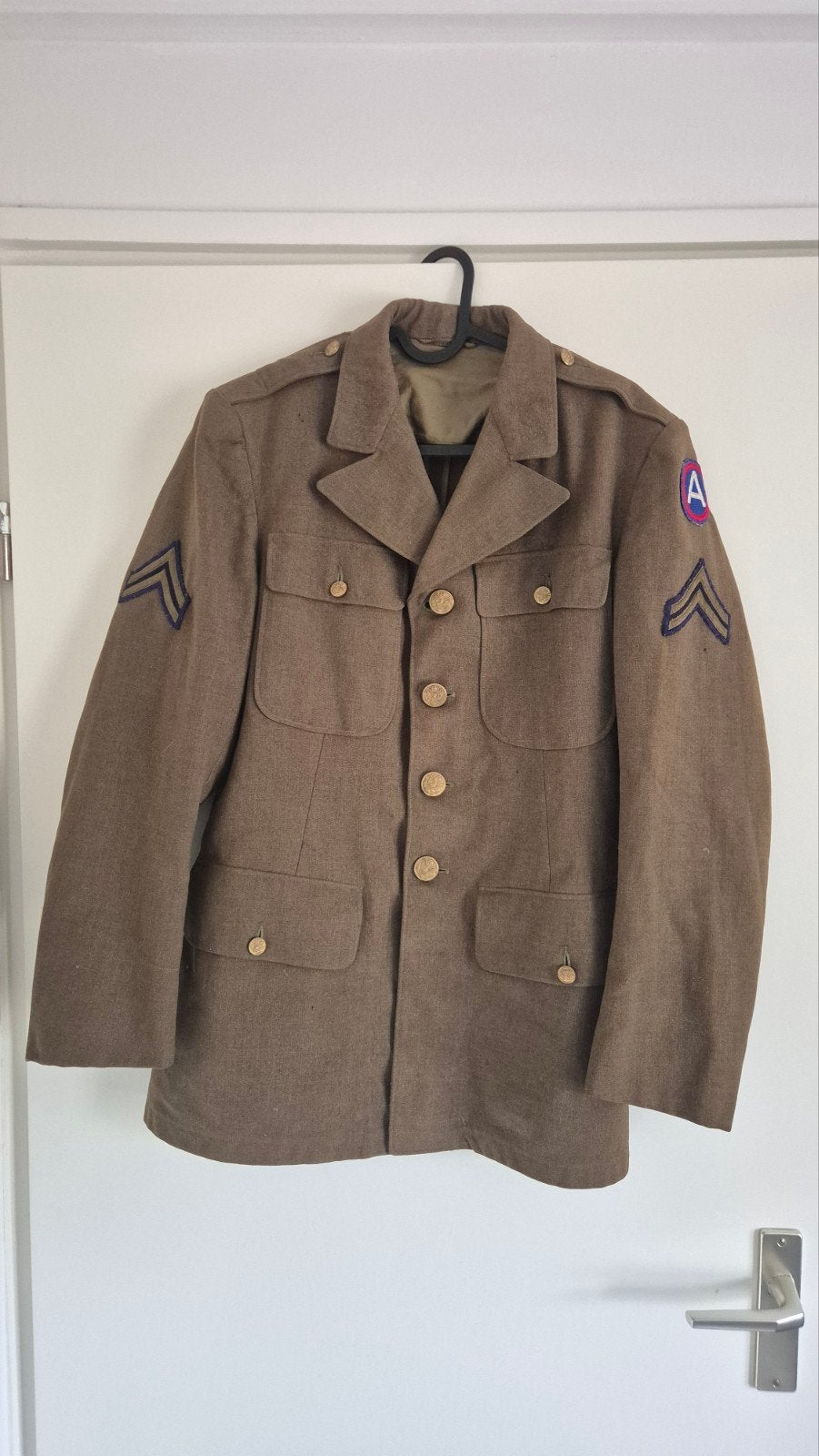 Originele Amerikaanse Class A uniform, Verzamelen, Militaria | Tweede Wereldoorlog, Ophalen of Verzenden, Amerika