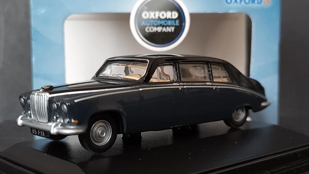 Daimler DS 420 Embassy Black Carlton Grey 1:76 Oxford Pol, Auto, Verzenden, ., Nieuw