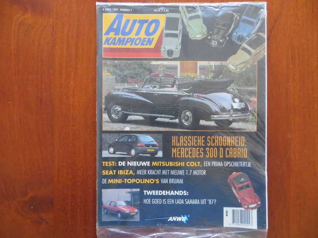 Autokampioen 7 1992 Mercedes 300 D Cabrio, Brumm Topolino, Ophalen of Verzenden, Nieuw, Mercedes