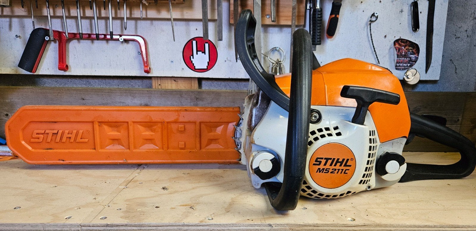 stihl MS211 C kettingzaag, Ophalen