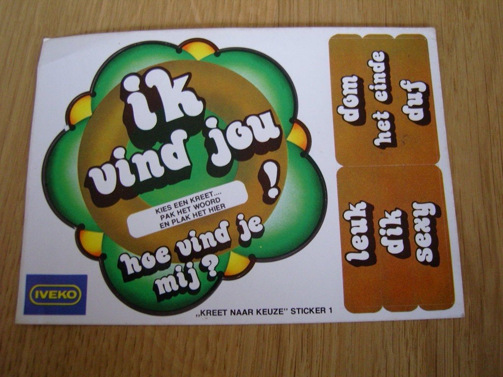 sticker IVEKO  Kreet naar keuze sticker 1, Verzamelen, Stickers, Zo goed als nieuw, Ophalen