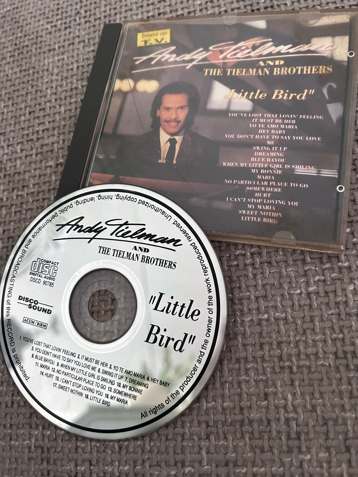 Andy Tielman & The Tielman Brothers - Little Bird CD, Cd's en Dvd's, Pop, Ophalen of Verzenden, Zo goed als nieuw, Inclusief boekje