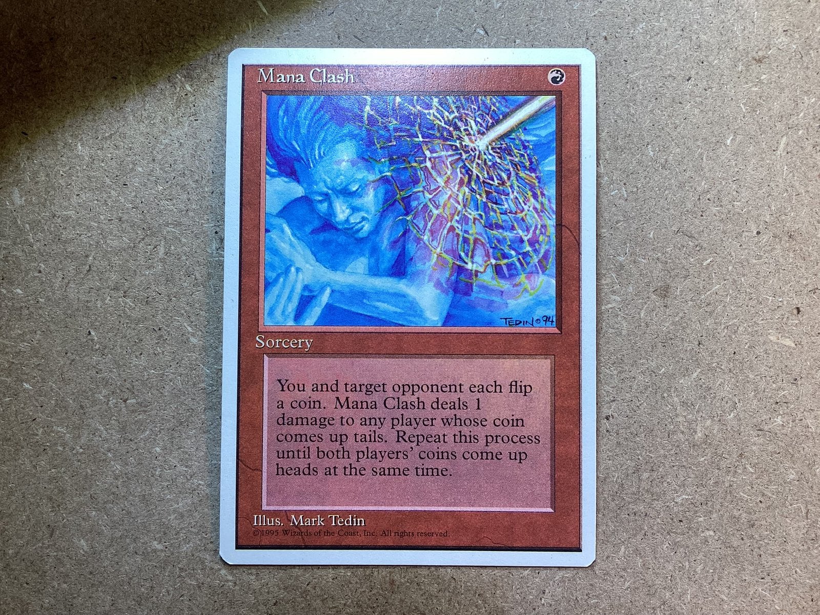 1x Mana Clash (Near Mint), Ophalen of Verzenden, Zo goed als nieuw, Losse kaart