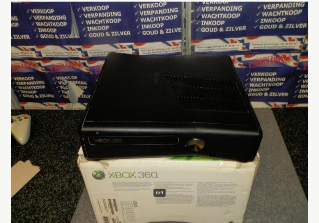 Xbox 360 S model 1439 incl controller en games, Spelcomputers en Games, Spelcomputers | Xbox 360, Gebruikt, 250 GB, 360 S, Met 1 controller