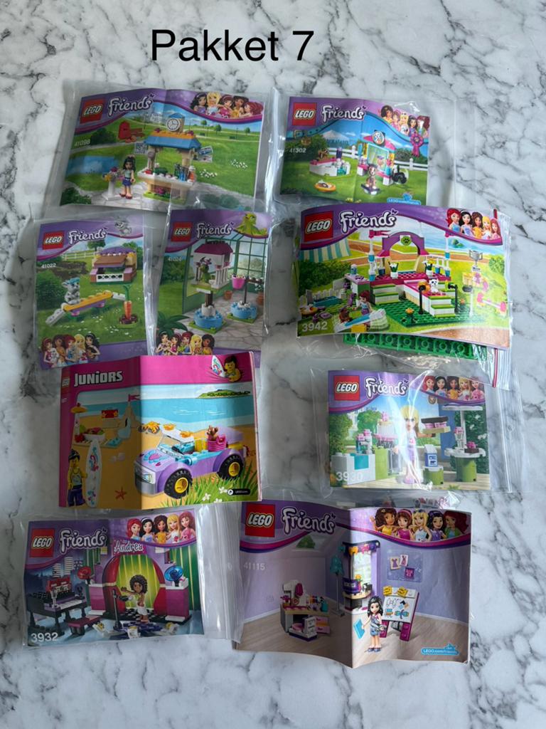Lego Friends 9-delig pakket, Ophalen of Verzenden, Complete set, Lego, Friends