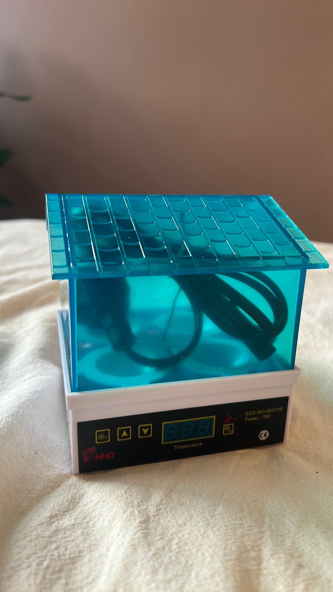 Broedmachine klein, met hygrometer en schouwlampje, Ophalen of Verzenden, Zo goed als nieuw, Broedmachine