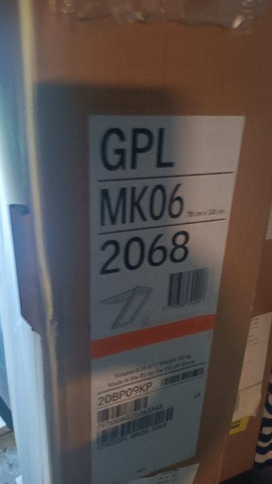 Velux Dakraam GPL MK06 2068 en EDW MK06 2000 - 78x118cm, Ophalen, 80 tot 120 cm, 80 tot 120 cm, Nieuw