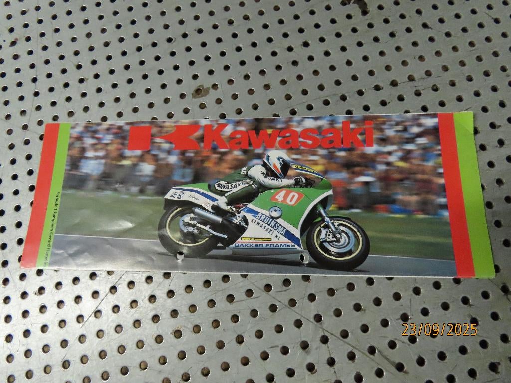 Kleurenfolder Folder Kawasaki Motoren 1984 Reclame Poster 84, Ophalen of Verzenden, Gebruikt, Motoren