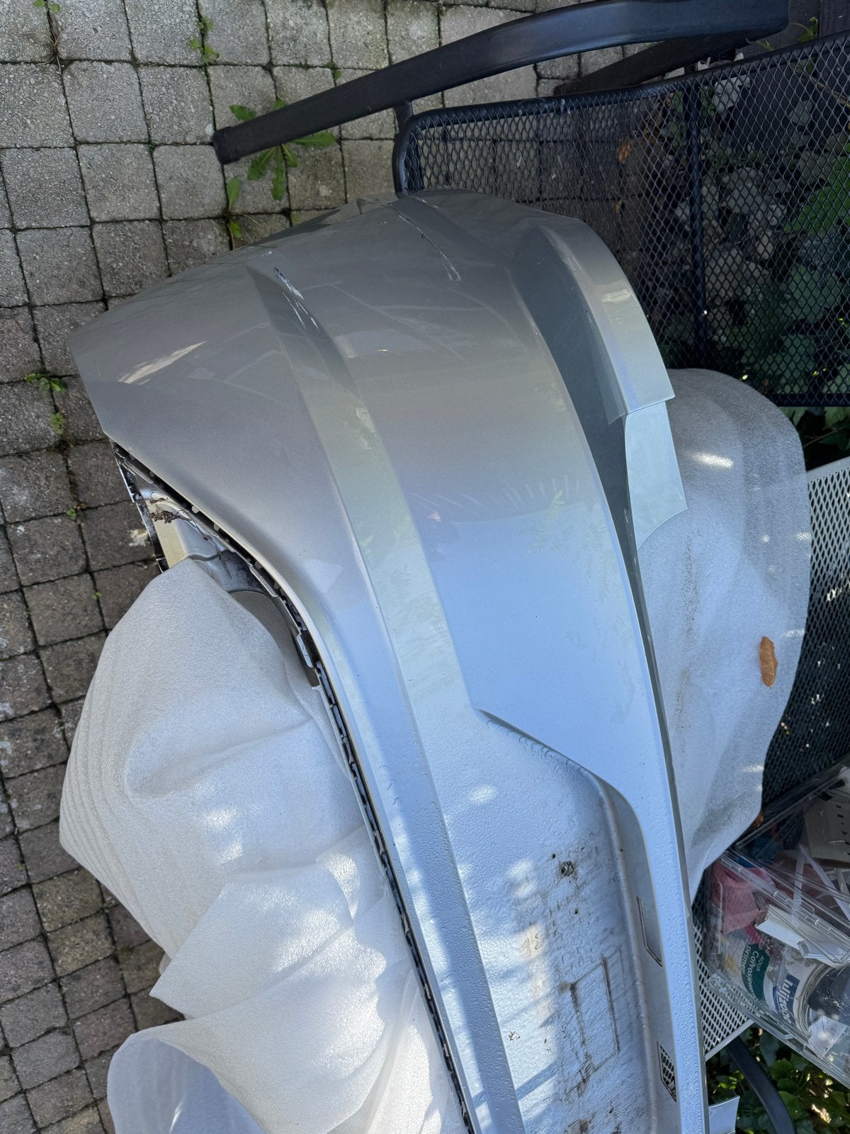 Volkswagen polo 2018 Zilverkleurige Bumper - Gebruikt, Ophalen, Gebruikt, Bumper, Volkswagen