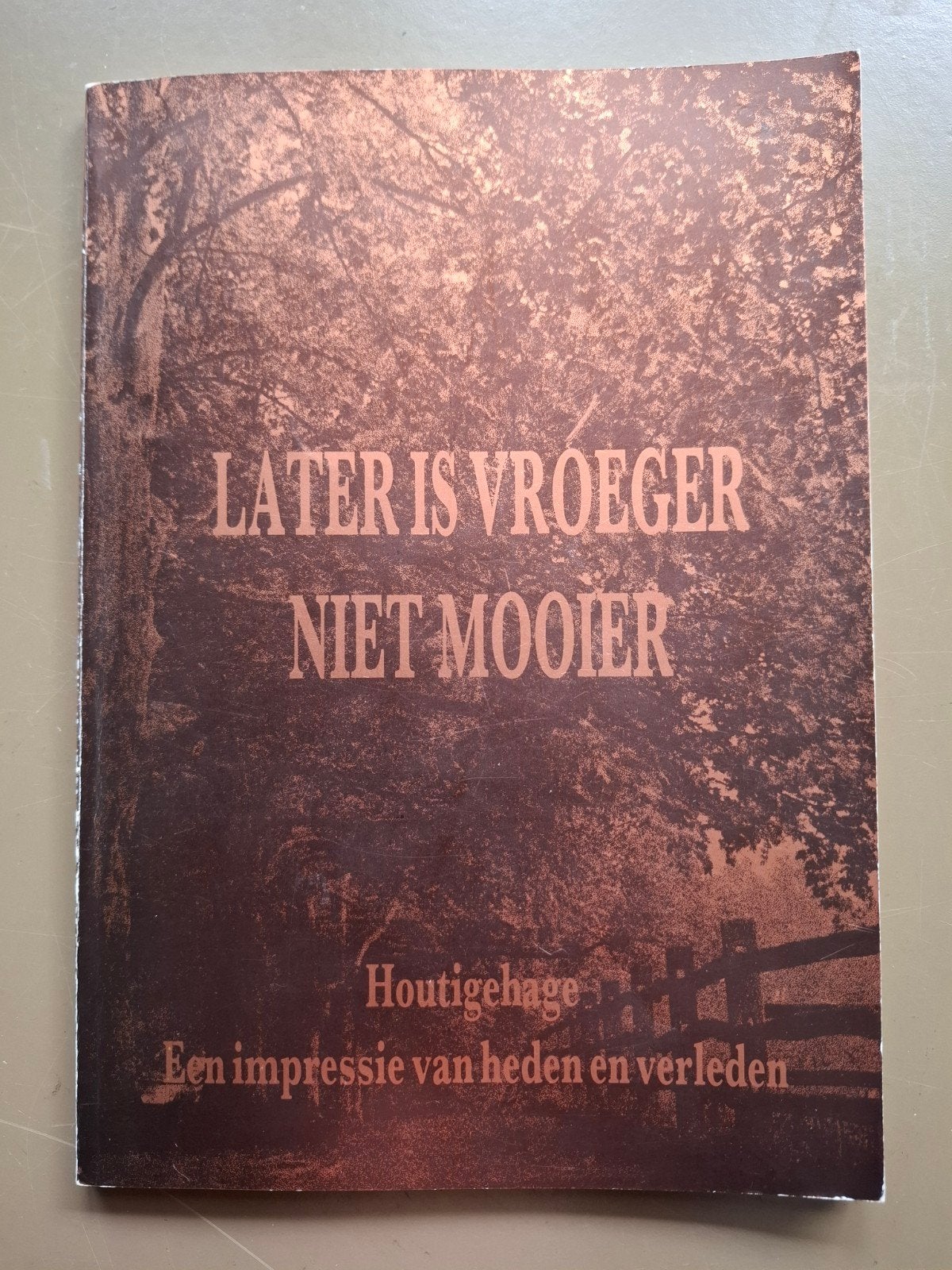 Boek: Later is vroeger niet mooier (Houtigehage), Ophalen
