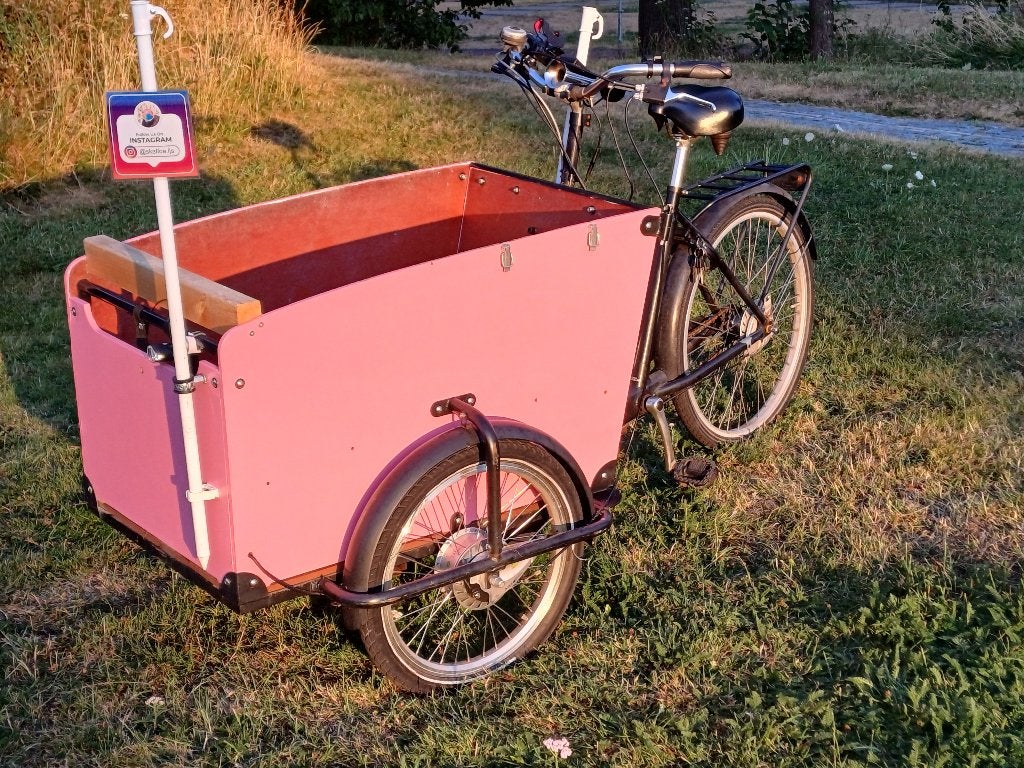 Elektrische Bakfiets (735Wh accu), Gebruikt, Goederen, Elektrisch, Schijfrem