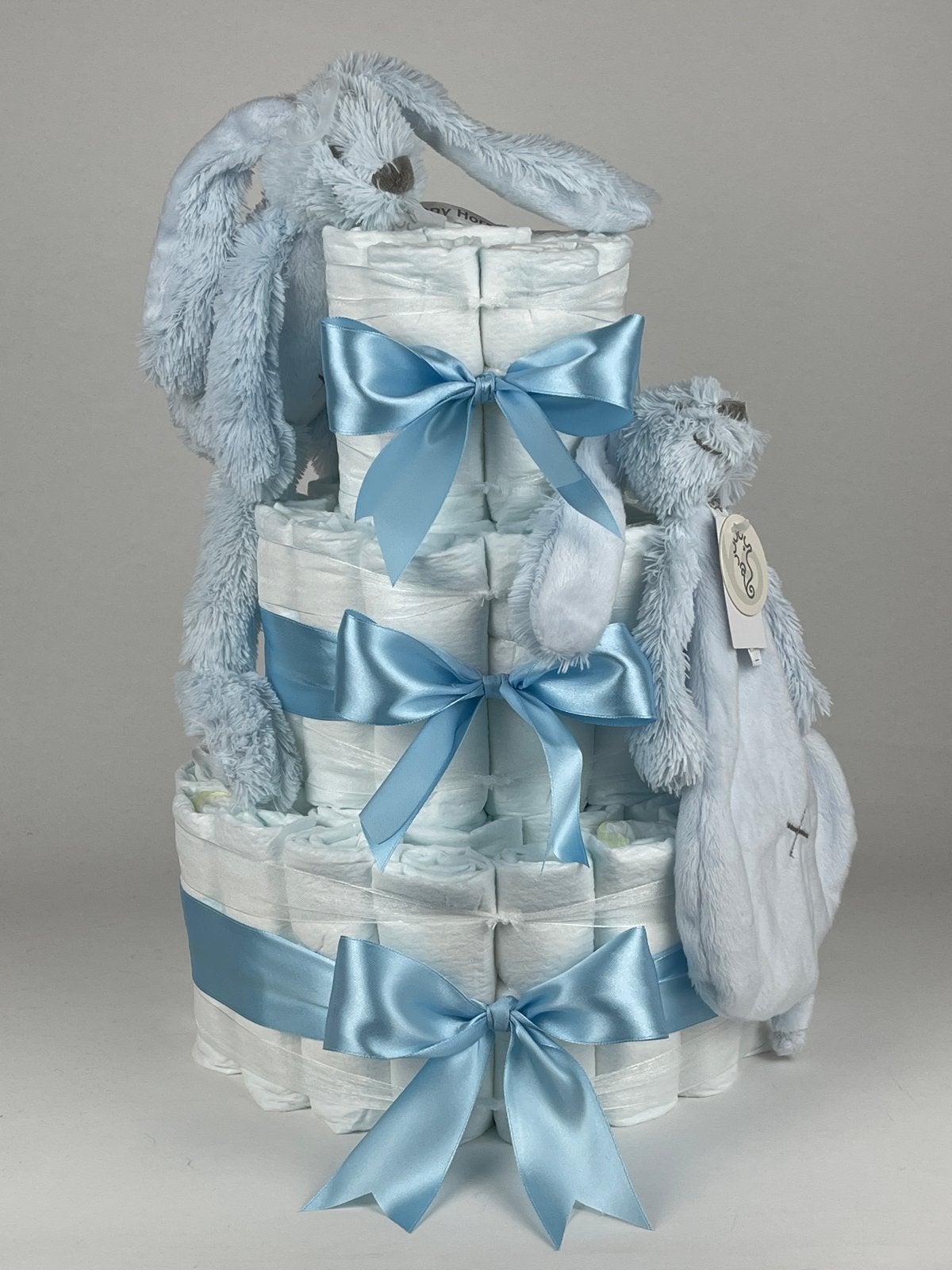 Luiertaart jongen happy horse konijn richie blue blauw, Ophalen of Verzenden, Nieuw, Kraamcadeau