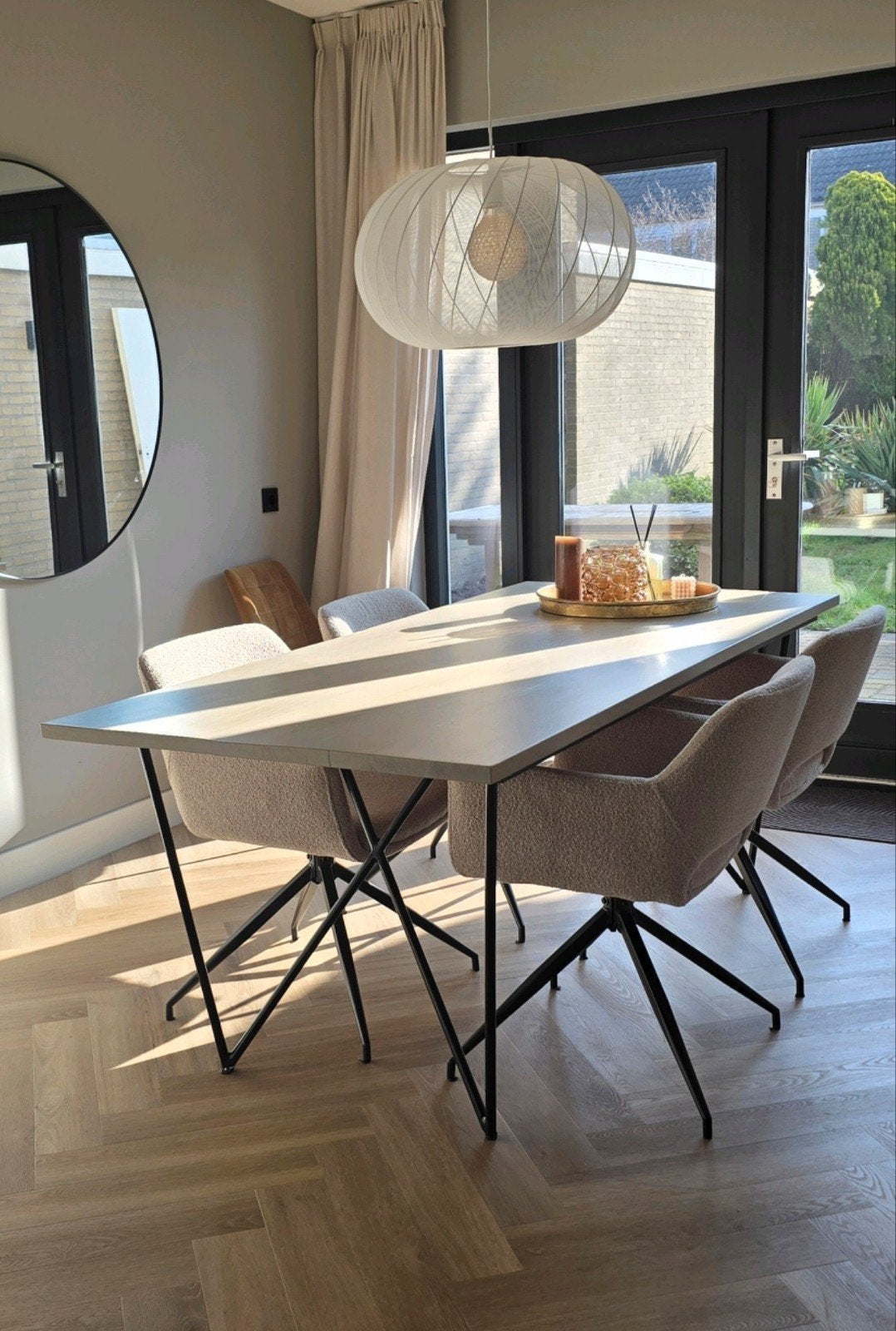 Riverdale eetkamertafel, Ophalen, Eikenhout, 50 tot 100 cm, Zo goed als nieuw