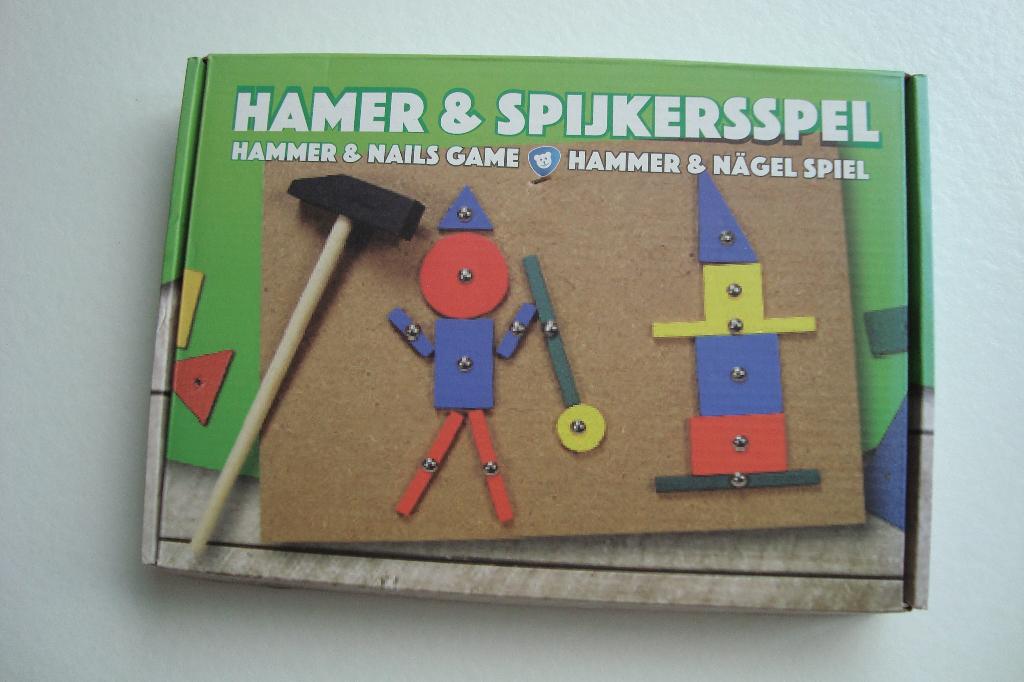 Hamer en spijker spel zie foto's, Ophalen of Verzenden, Gebruikt, Ontdekken