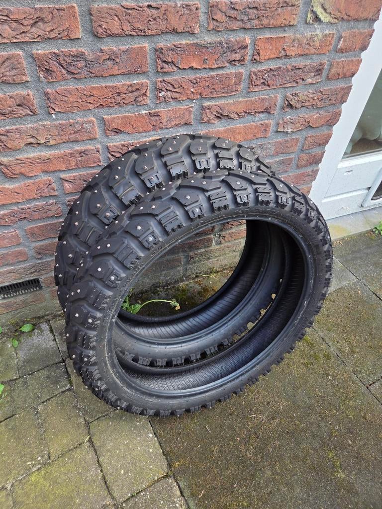 Set banden Mitas Enduro Trail, voor + achter, BMW 1250 GSA, Motoren, Ophalen, Gebruikt