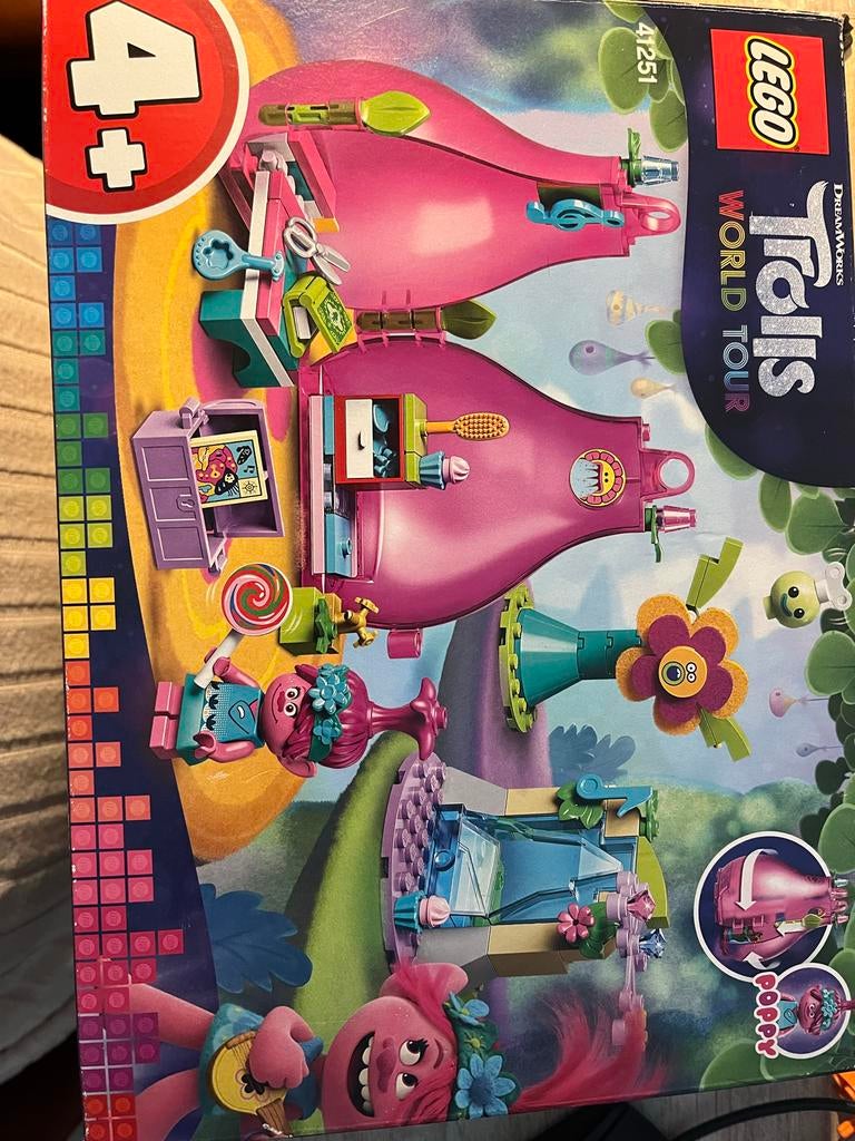 LEGO Trolls World Tour Poppy's Huisje 41251, Ophalen of Verzenden, Zo goed als nieuw, Complete set, Lego