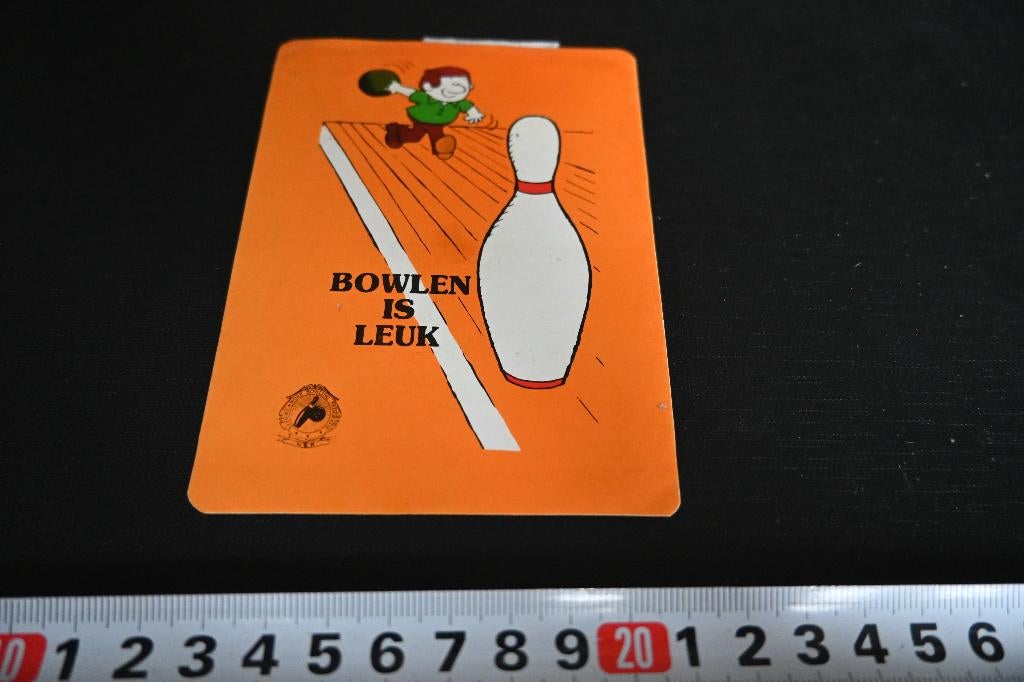 sticker Bowlen is leuk, Verzamelen, Stickers, Zo goed als nieuw, Ophalen