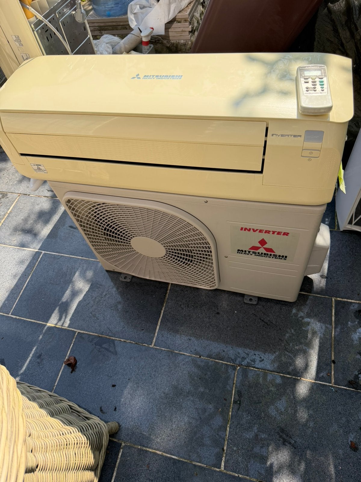 Mitsubishi airco 3,5kw van 2018, Ophalen, Timer, 3 snelheden of meer, Gebruikt