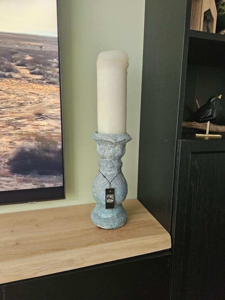 Stenen kandelaar Nieuw!, Huis en Inrichting, Woonaccessoires | Kandelaars en Kaarsen, Overige materialen, Overige kleuren, 25 tot 50 cm
