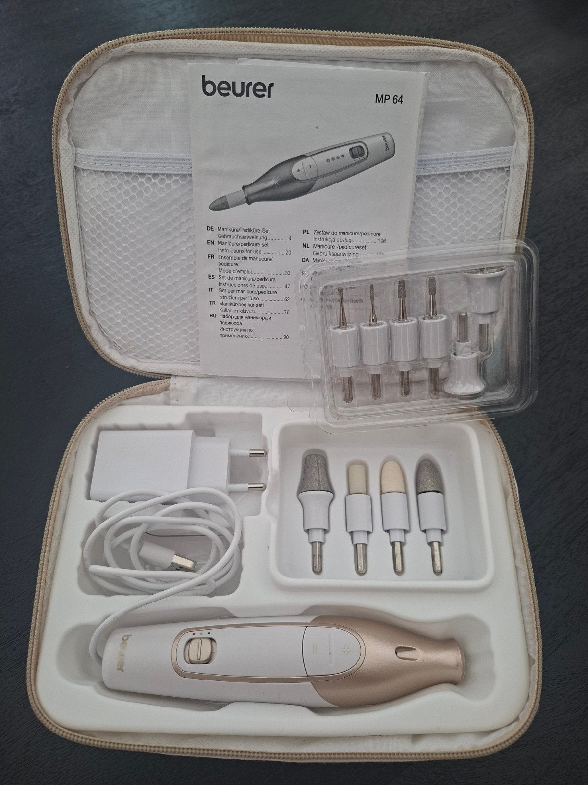 Beurer MP 64 Manicure/Pedicureset - Zo goed als nieuw, Witgoed en Apparatuur, Persoonlijke-verzorgingsapparatuur, Ophalen, Nieuw