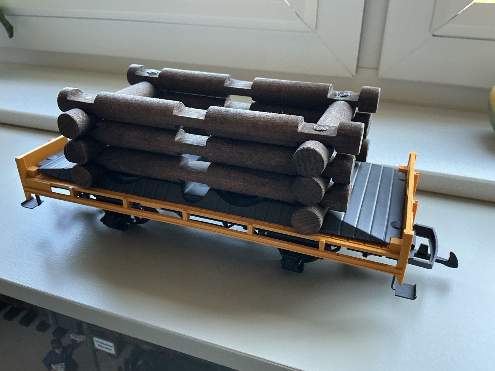 LGB wagon met houtlading/ bomen, Ophalen of Verzenden, Gebruikt