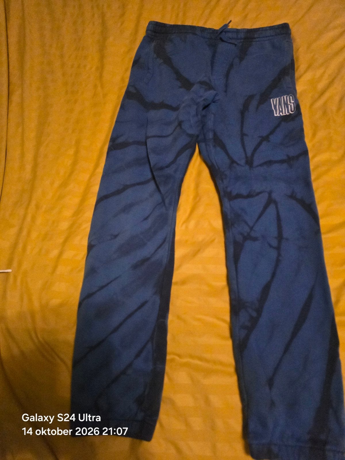 Vans joggingbroek, maat L, blauw met tie-dye patroon, Ophalen of Verzenden, Zo goed als nieuw