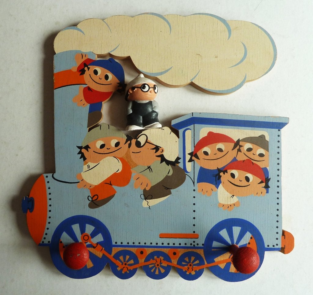 Mertens Kunst kindergarderobe "Mainzelmännchen"  1984 ZDF, Verzamelen, Ophalen of Verzenden, Zo goed als nieuw, Tv, Overige typen