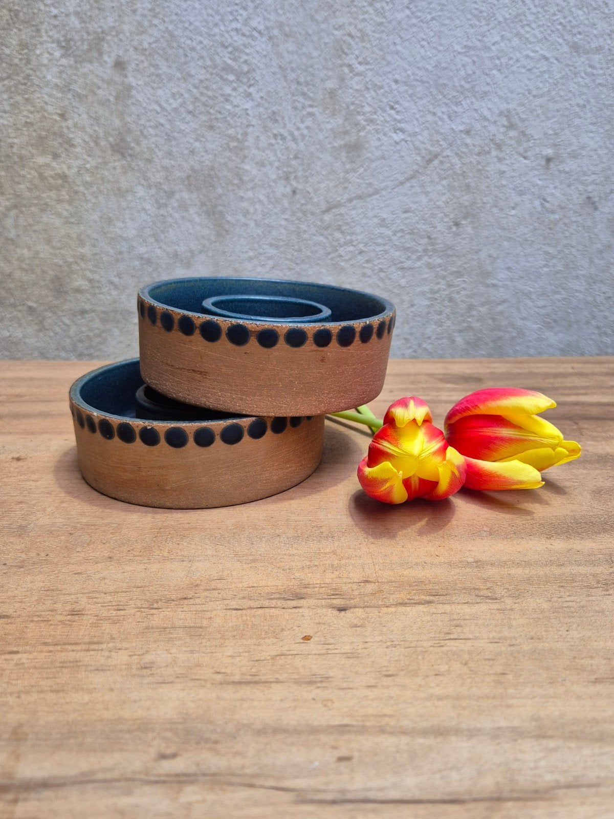 Gustavsberg Prunella Kandelaars Scandinavisch Design, Ophalen of Verzenden