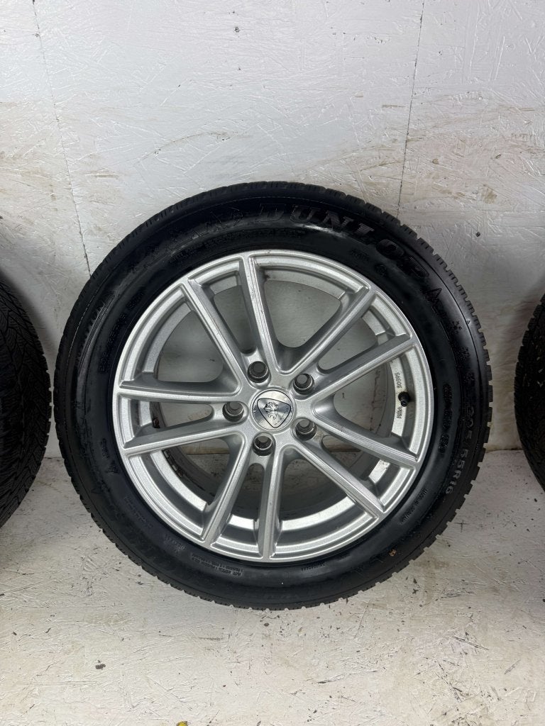 Volkswagen Golf Caddy Seat Leon velgen 16" 5x112 winterset, Niet ingevuld, Gebruikt, 16 inch, Banden en Velgen