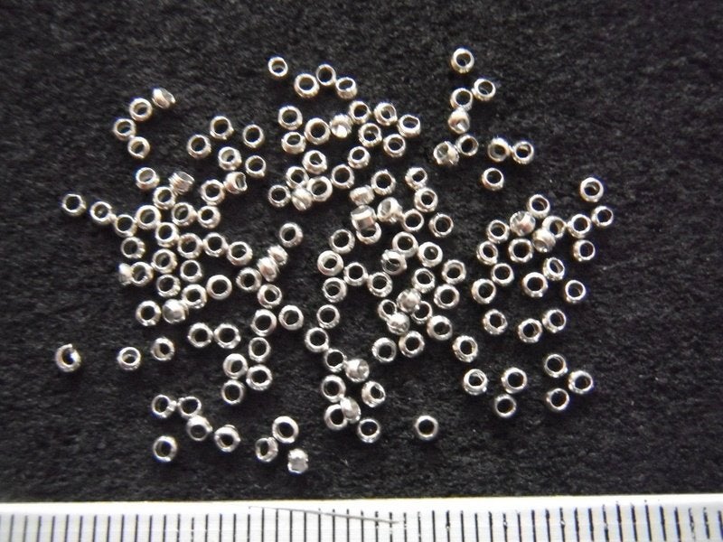 100 knijp kralen 2mm., Ophalen of Verzenden, Nieuw, Overige typen