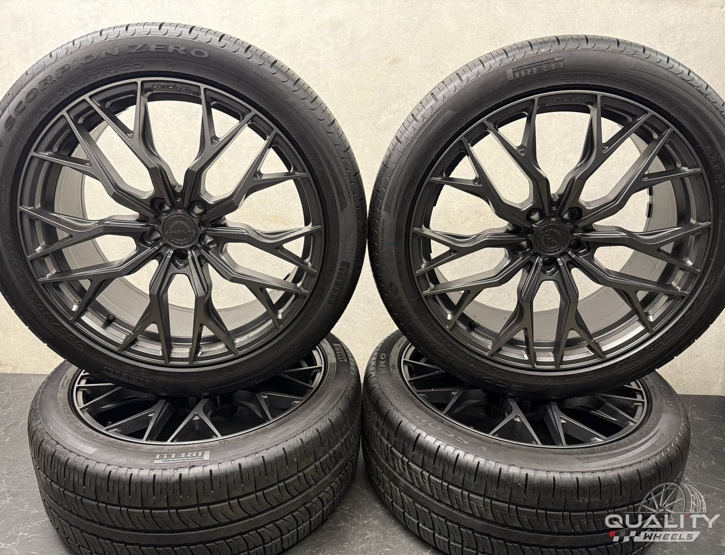 5x112 22” Concaver Audi RS Q8 SQ8 4M Velgen + Banden 295/40/, Gebruikt, 295 mm, -, -