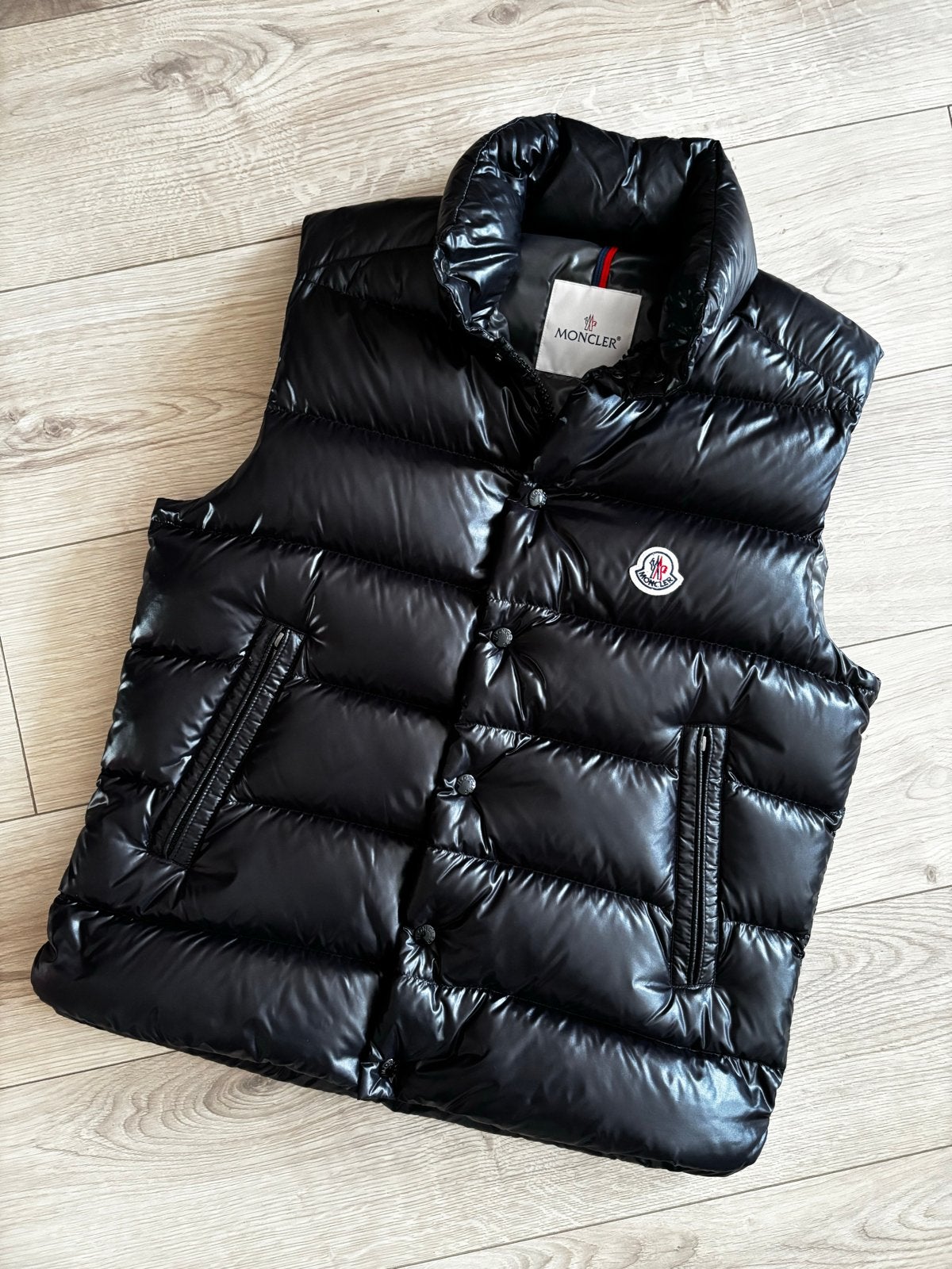 Moncler Tibb Gilet Zwart - Maat 2 (M), Kleding | Heren, Ophalen of Verzenden, Nieuw, Maat 48/50 (M), Zwart