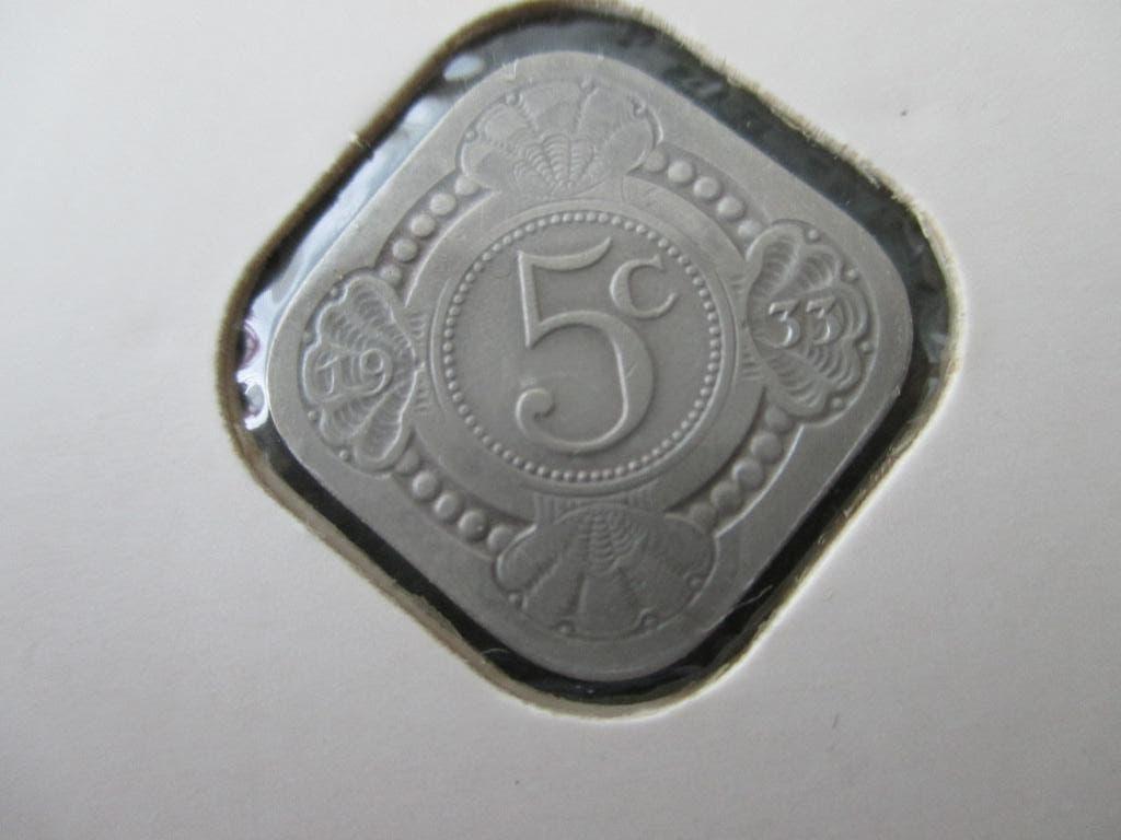 5 cent 1933, Postzegels en Munten, Munten | Nederland, Ophalen of Verzenden, Koningin Wilhelmina, 5 cent, Losse munt