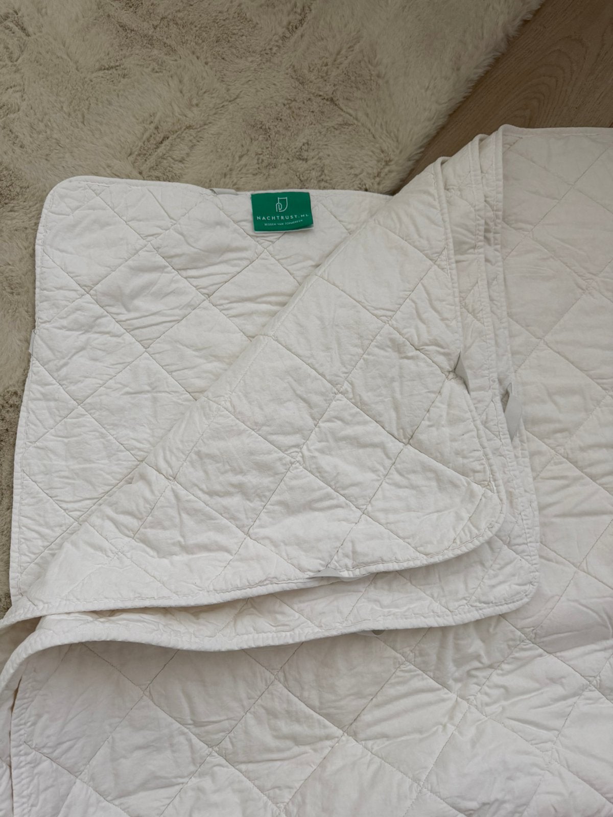 Nachtrust molton 180x210 plateau molton, Huis en Inrichting, Slaapkamer | Beddengoed, Wit, Overige typen, Tweepersoons, Ophalen of Verzenden