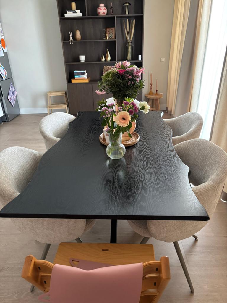 Eettafel 160, Huis en Inrichting, Tafels | Eettafels, Ophalen, Gebruikt, 50 tot 100 cm, 150 tot 200 cm