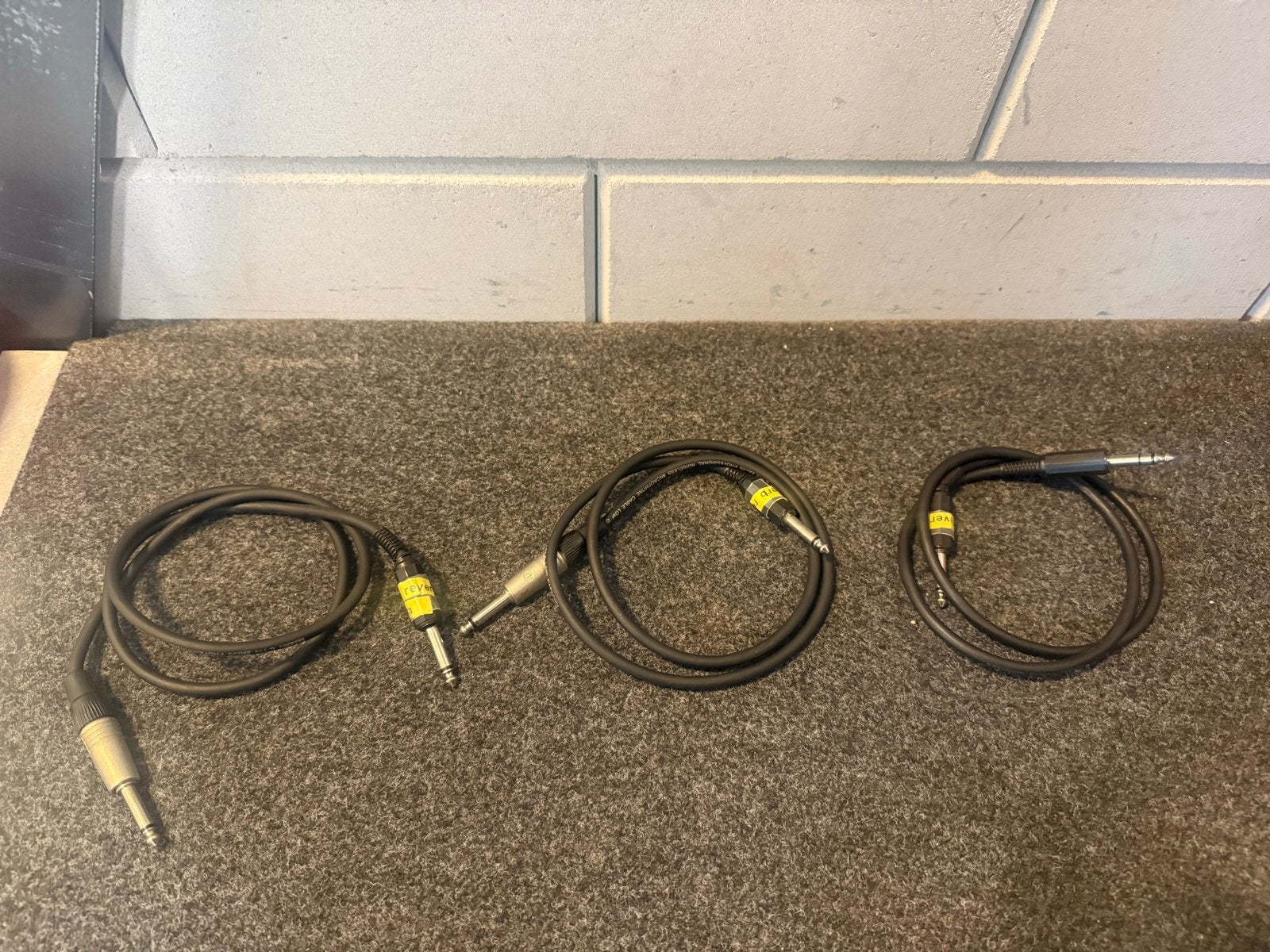 Jack-kabels voor audio-apparatuur (set van 3), Ophalen of Verzenden, Gebruikt, Apparatuur