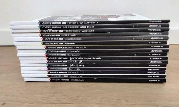VT Wonen, jaargang 2022 compleet met Binnenkijken, Boeken, Tijdschriften en Kranten, Ophalen of Verzenden, Gelezen, Overige typen